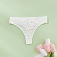 thumbnail image 2 of GEWSEY Women's Thongs Underwear Cotton Breathable Panties Hipster Bikini (Multicolour, M), 2 of 3
