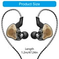 thumbnail image 3 of Earphones HiFis 3.5mm Dynamic Drives Earbuds with Detachable Cord and Deeply Bass for Running and Gym Workouts, 3 of 8