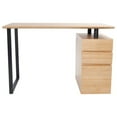 thumbnail image 3 of Pemberly Row Bureau Informatique avec Rangement et Classeur en Pin, 3 of 12