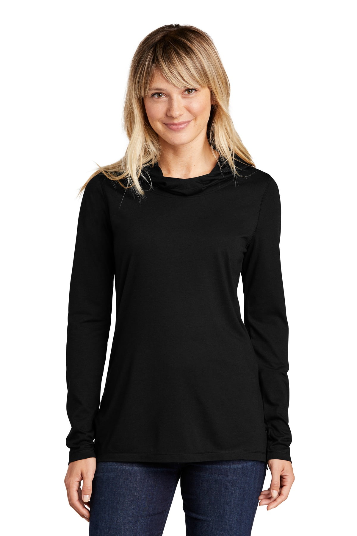Sport Tek Women Female Cowl Neck Hoodie Black Triad So Large - Walmart.com
