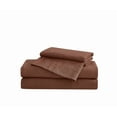 thumbnail image 6 of Brooklyn Loom Flax Linen 100% Linen Deep Pocket Brown 4-Piece California King, All Season, Adult Size, OEKO-TEX Certified, 6 of 9