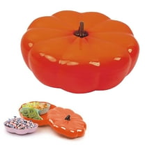 Clearance Fruit Plate under $10,Thanksgiving Can Be Divided 1Pc Pumpkin Snack Tray Plastic Nut Tray | Pumpkin Bowl Nut Tray Snack Fruit Tray