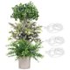 thumbnail image 3 of 1 juego de plantas artificiales en maceta para escritorio, adorno de bonsái., 3 of 4