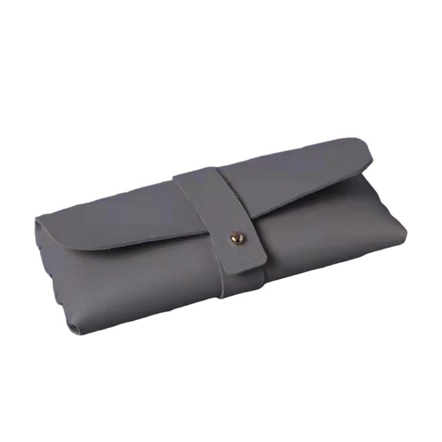 OUSITAID Glasses Case Scratch-resistant Large Capacity Space-saving Soft Flocked Lining Protective Faux Leather Dustproof Sunglasses Case Daily Supply