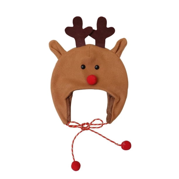 Sombrero de Navidad para niños y adultos, gorro de árbol de Navidad, tela cepillada, cuerda larga, dibujos animados, muñeco de nieve, alce, 2023