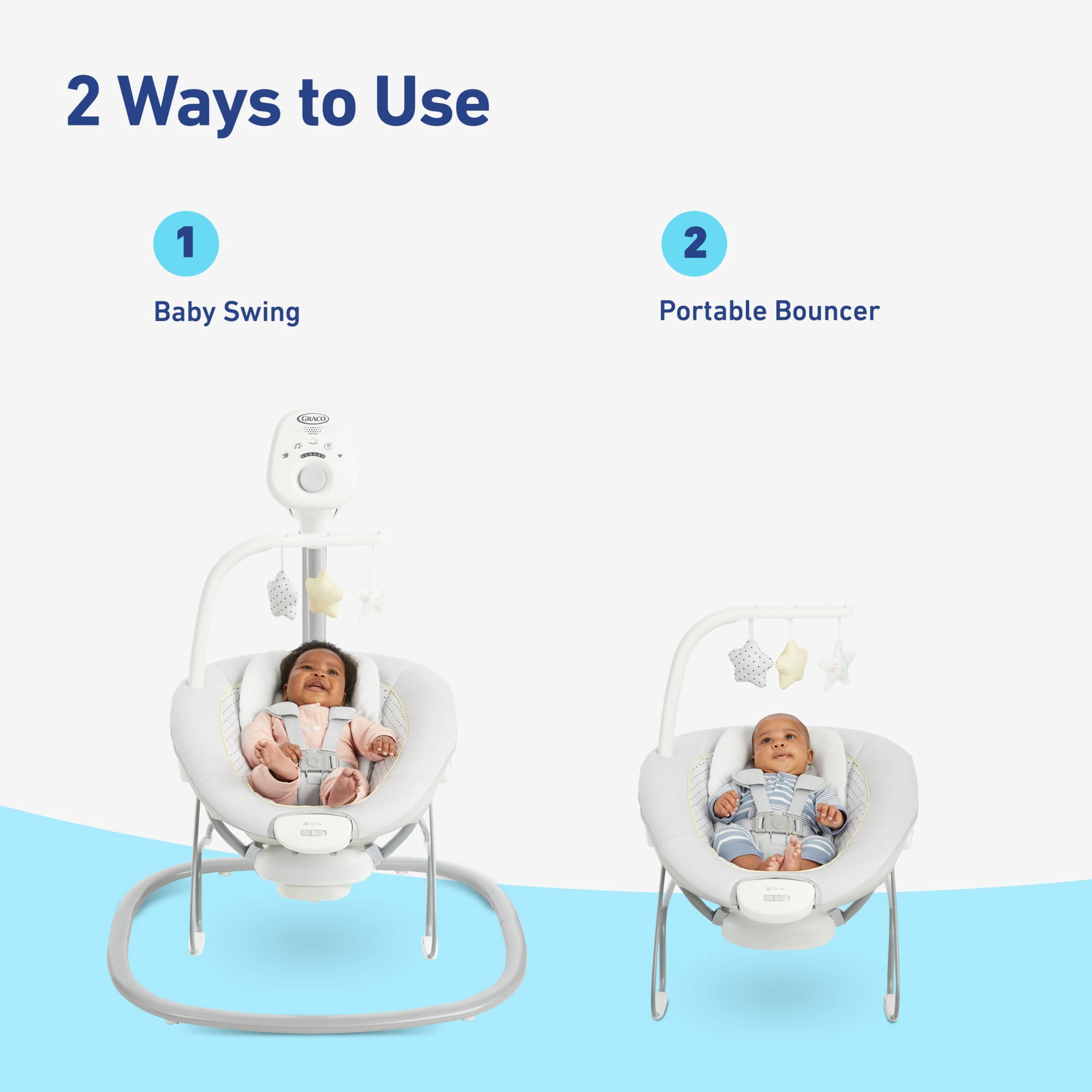 Graco Sway2Me Swing with Portable Bouncer, Watson
