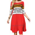 thumbnail image 1 of Warning : Gender Roles Are An Outdated And Damaging Social truct Square Neck Dress Sweet Summer Dress Women Elegant Halter, 1 of 4