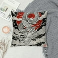 thumbnail image 2 of Orinice Dragon Ukiyo-e Graphic Decorative Pillow Cover for Home Couch Living Room Bed Sofa 20x20in, 2 of 5