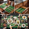 thumbnail image 3 of Farm Retro Green Wood Grain Placemats Set of 4,Wipeable Washable Table Mats for Dining Tables, Rustic Wooden Plank Texture Place Mats for Kitchen Event Party Tabletop Decor, 3 of 9