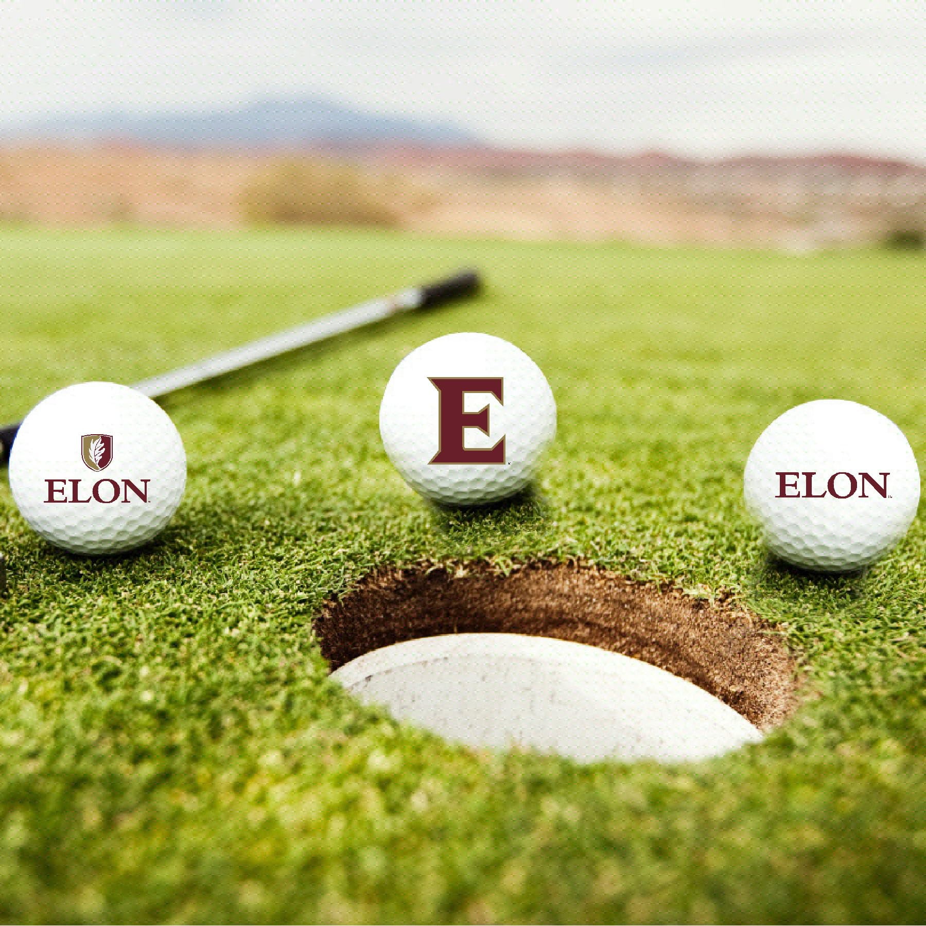 Elon University Phoenix Edition Taylormade Distance+ Golf Balls 12-Pack (Dozen)