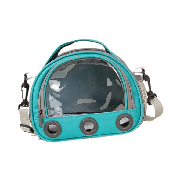 Bolsa de viaje para hámster, bolsa de transporte para conejillo de indias, ligera, erizo, transpirable, bolso de viaje para ardilla pequeña, bolso de Azul