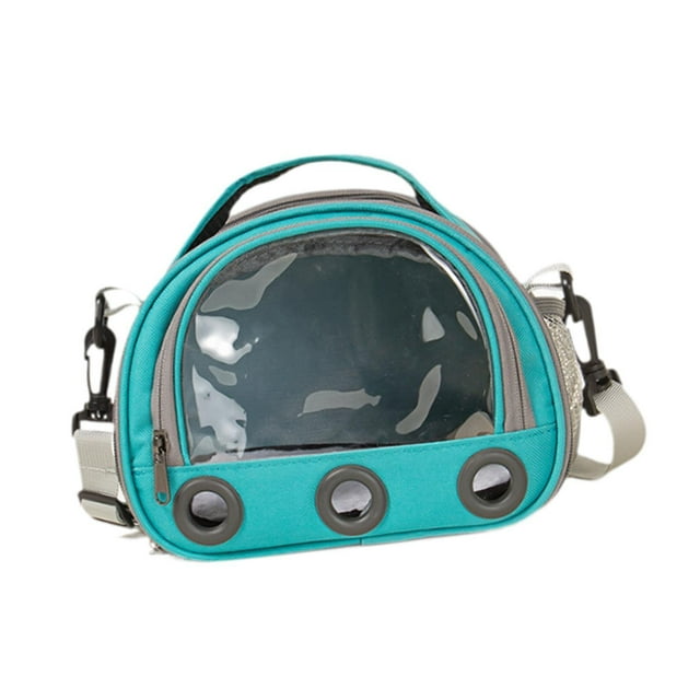Bolsa portadora para hámster, bolsos de viaje para ardilla pequeña, ratones, mascotas pequeñas, transporte para ratas Azul