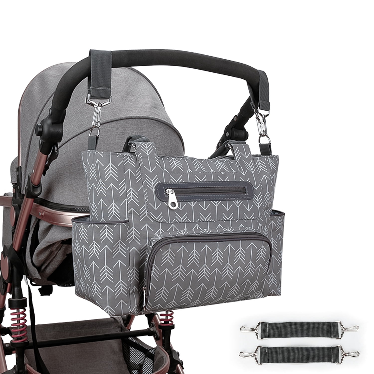 SPEKSEE Versatile Large Capacity Mommy Bag Diaper Tote with Multiple Accessories for Outdoor Use
