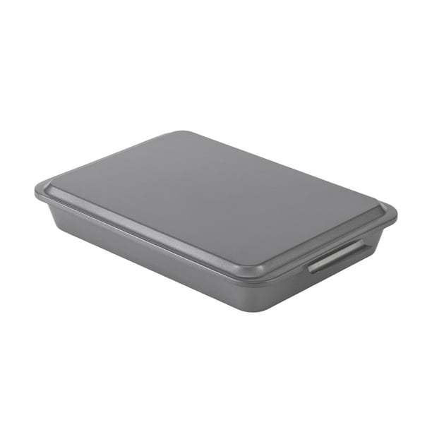 Molde para hornear tartas GoodCook Everyday, acero antiadherente, 9 x 13 pulgadas, gris