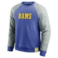 thumbnail image 2 of Men's Darius Rucker Collection by Fanatics Royal/Heather Gray Los Angeles Rams Colorblock Pullover Sweatshirt, 2 of 3