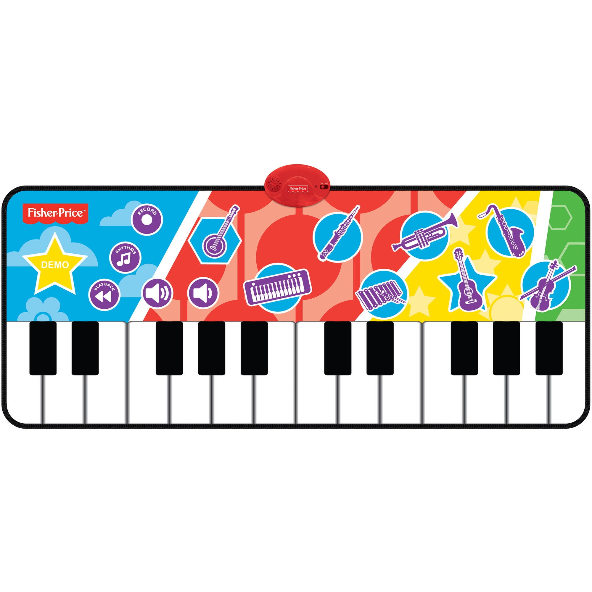 Neu Mattel Fisher Price Musical Touch Piano 16202968 rot/weiß 