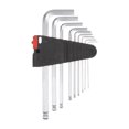 thumbnail image 3 of Uxcell 9 Pieces Ball End Hex Wrench Set 1.5mm-10mm Metric CR-V Steel L Shaped Long Arm Repairing Tool Wrenches, 3 of 6