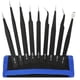 thumbnail image 2 of Pinzas de acero inoxidable con forma de nido de pájaro, pinzas para el pelo, pinzas para uñas, pinzas para pestañas postizas, pinzas antiestáticas ESD-15, 2 of 2