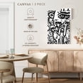 thumbnail image 5 of Elephant Stock Black And White Graffiti Italian Wall Art - Vertical Multi Panel Canvas - Living Room Wall Decor - Kids Nursery Multi Panel - Black And White Decor By Emmanuel Signorino - 36" X 57", 5 of 8