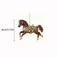 thumbnail image 3 of 3.15 Inch Crystal Horse Christmas Ornaments Horse Xmas Tree Decorations 2D Flat Acrylic Keepsake Pony Ornament Horses Lovers Gifts, 3 of 6