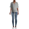 thumbnail image 2 of Time and Tru Women’s Maternity Skinny Jeans with Full Panel, 2 of 6