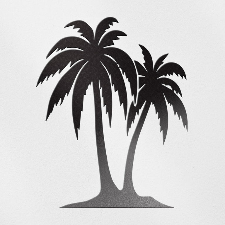 Transparent Decal Stickers Of Palm Trees 3 (Black) Premium Waterproof Vinyl  Decal Stickers For Laptop Phone Accessory Helmet Car Window Mug Tuber Cup