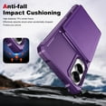 thumbnail image 4 of Dteck for Samsung Galaxy S25 Edge Wallet Case with Card Holder, Flip Premium Leather Magnetic Clasp Kickstand Heavy Duty Protective Cover for Galaxy S25 Edge,Purple, 4 of 4