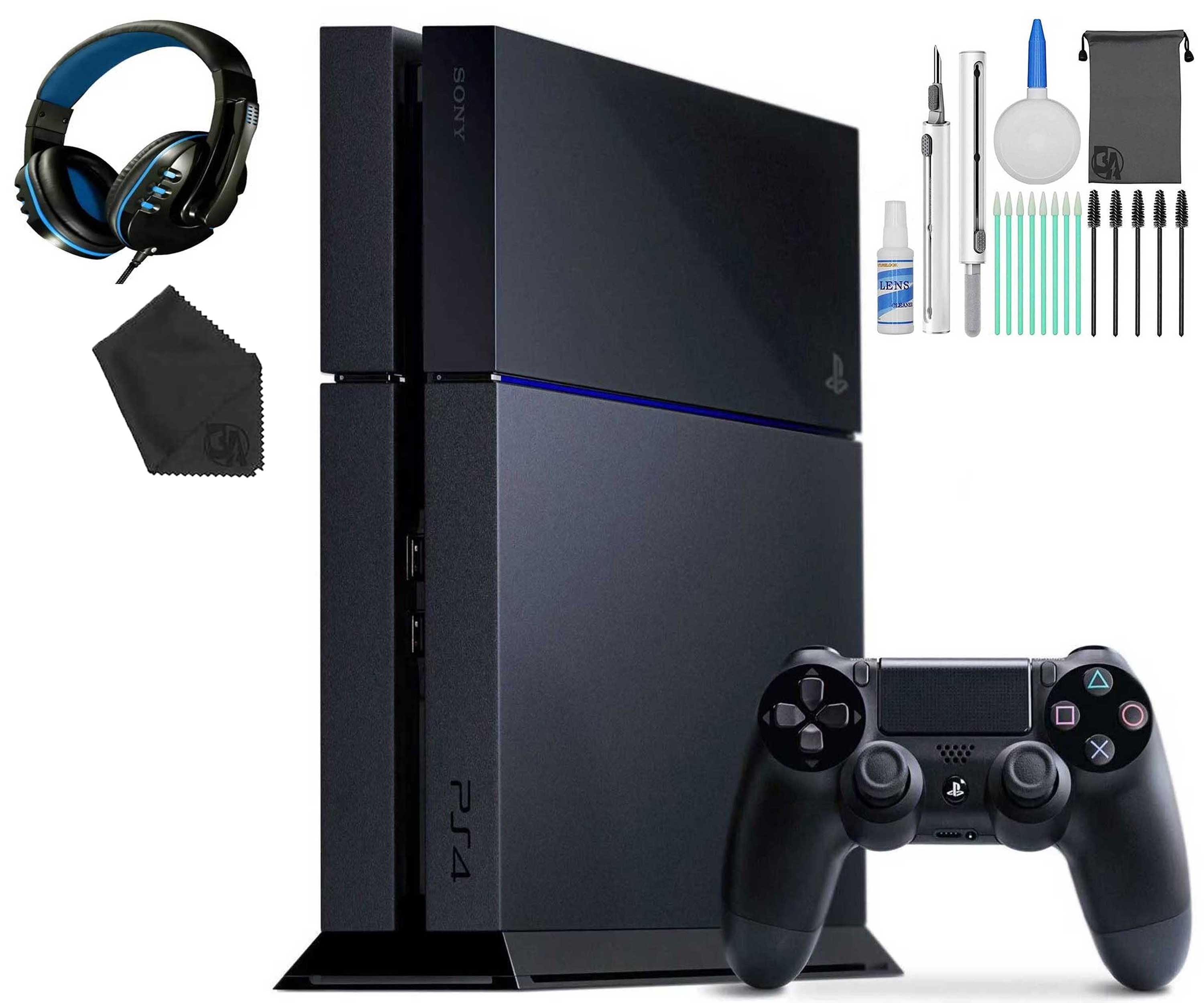 Sony PlayStation 4 500GB Gaming Console, Black, Refurbished, HDMI