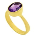 thumbnail image 5 of 18K Gold Over Brass Natural Amethyst - Brazil Ring s.6 Jewelry RM-1001 TGR1032_C_6, 5 of 6