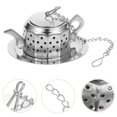 thumbnail image 4 of 2pcs Stainless Steel Tea Strainer Creative Teapot Shape Tea Infusers Loose Tea Steeper, 4 of 8