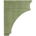 thumbnail image 2 of Ekena Millwork 6"W x 4"D x 9"H Arts and Crafts Wood Vintage Decor Corbel, Restoration Green, 2 of 6