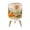 Color 2, variant on Small Trash Can with Lid Jungle Wild Animals Giraffe Zebra Elephant Greenery Nursery 1.8 Gallon Dog Proof Trash Can Round Garbage Can Waste Bin Wastebasket for Bathroom Bedroom Living Room