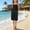 Black, variant on Girls Two Piece Outfits Summer Comfy Travel Beach Vacation Set Cotton Linen Tank Top and Bermuda Shorts with Pockets 3-14 Years