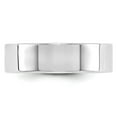 thumbnail image 4 of Auriga Fine Jewelry 14K White Gold 6mm Lightweight Flat Men's Wedding Band Size- 8, 4 of 5