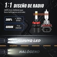 thumbnail image 6 of Applies to Led Light Headlight Kit H9 H11 H8 14000lm For Nissan High/Low, 6 of 10