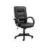 Alera ALESR41LS10B - Strada Series High-Back Swivel/Tilt Chair, Black Top-Grain Leather Upholstery
