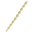 thumbnail image 3 of Semi Solid  Mens Puff Bracelet 10K/14K Yellow Gold, 3 of 5