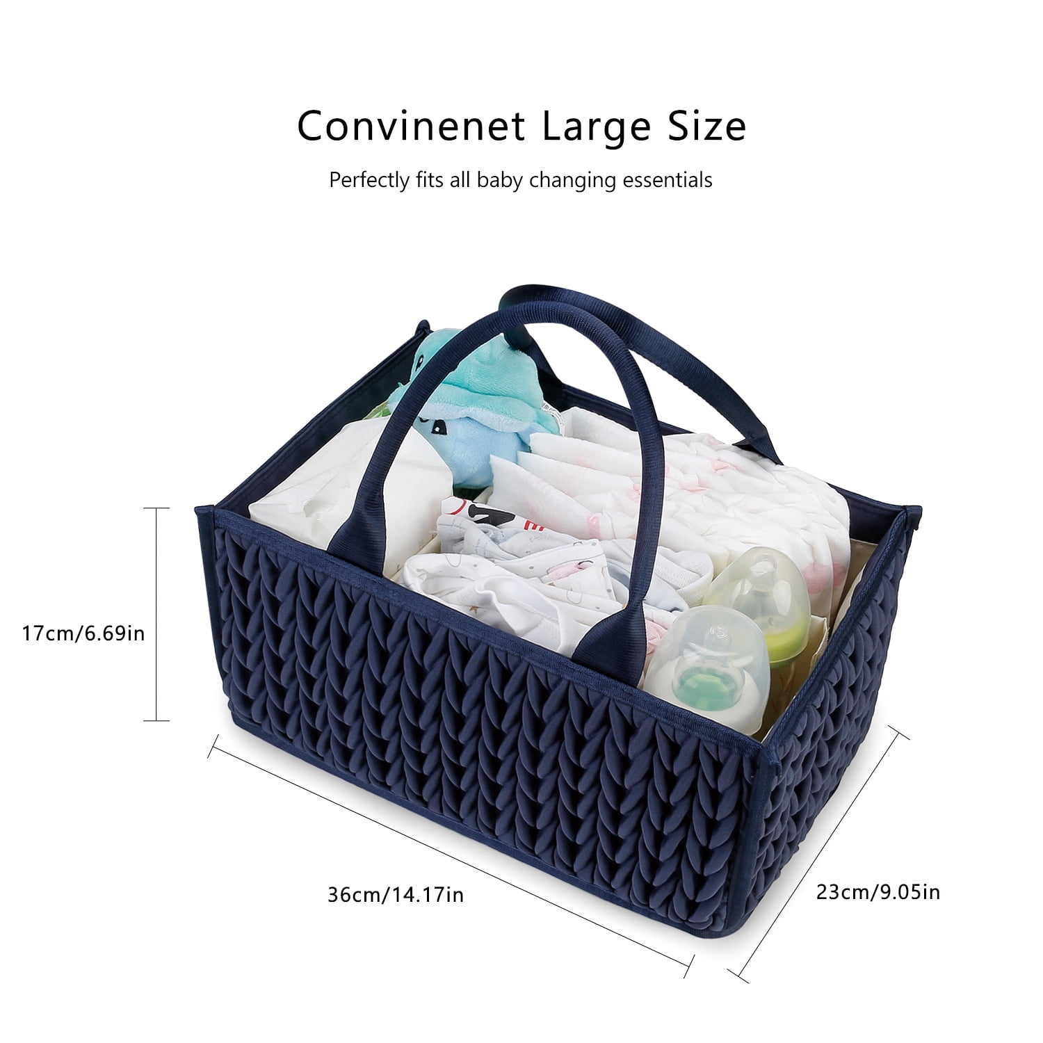 SPEKSEE Portable Diaper Storage Basket: Large Capacity, Water-Resistant, and Organized for Mom Essentials