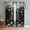 Black, variant on Blue Christmas Snowflakes Sheer Curtains 54 Inches Long, Xmas Winter Textured Light Filtering Window Curtains for Living Room/Bedroom, Rod Pocket Voile Sheer Curtain Drapes, 52"W x 54"L, 2 Panels