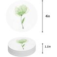 thumbnail image 1 of POGLIP Watercolor Flower Set of 8 Round Coaster for Drinks, Absorbent Ceramic Stone Coasters Cup Mat with Cork Base for Home Kitchen Room Coffee Table Bar Decor, 1 of 4