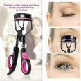thumbnail image 3 of , Rizador de pestañas sin dolor, herramienta de maquillaje profesional para pestañas perfectamente rizadas, pinzas para cejas, con 10 almohadillas de silicona de repuesto, (púrpura), Pur, 3 of 5