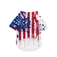 thumbnail image 4 of Dog Clothes for Small Medium Large Dogs, Patriotic Usa Flag Pet Shirt, Lightweight Breathable Puppy Apparel, 4Th of July Outfit, White Xxxxxl Single Pack, 4 of 5