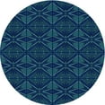 thumbnail image 1 of Ahgly Company Indoor Square Patterned Blue Eyes Blue Area Rugs, 3' Square, 1 of 6