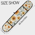 thumbnail image 3 of Yayeee Double Oven Mitt Kitchen Heat Resistant Baking 35" x7" Quilted Glove, Sunflowers and Leaves Pattern, 3 of 6