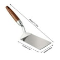 thumbnail image 3 of LLDYYDS Stainless Steel Spatula with Wooden Handle, Nonstick Pancake Turner, Fried Egg Flipper for Cooking, Frying, Grilling, 3 of 9