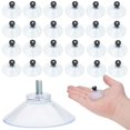 thumbnail image 1 of AccEncyc Ventosas de Vidrio de 40 mm Ventosas de PVC Transparente Soporte de Ventosa sin Ganchos para Puerta de Pared de baño Ventana de Vidrio Pantalla de Coche (Negro 24 Piezas), 1 of 5