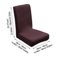 thumbnail image 6 of Stretch Chair Covers Elastic Dining Seat Slipcovers Washable Fabric Protector Non-Slip Furniture Cover for Home Kitchen Restaurant, 6 of 6