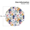 thumbnail image 2 of Easygdp sous-Verres Fleurs de Lys Ou Cuir Ensemble de 4 sous-Verres, Antidérapants, Résistants à la Chaleur pour Maison, Bureau, Cuisine (Rond, Carré, Octogone, Hexagone)-Octogone, 2 of 6