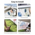 thumbnail image 7 of 4th of July RV Awning Sun Shade Screen 9'X7' Patriotic Love Heart Mesh Sunscreen USA Flag Daisy Fireworks Awning Shade Screen with Zipper UV Blocker Completed Kits for RV Motorhome Camper, 7 of 7