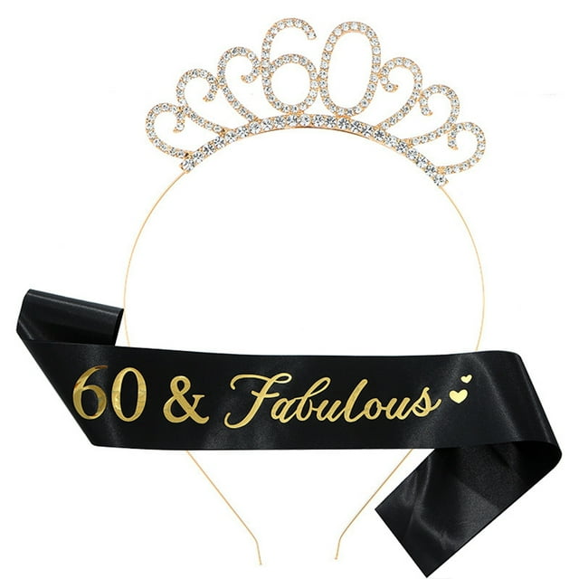 Sonducket Fabulous Sash Shoulder Strap Crystal Hair Hoop Accesorios universales para fiestas de cumpleaños 18 años Regalo de ducha para Ropa, zapatos y accesorios Miscelánea 60
